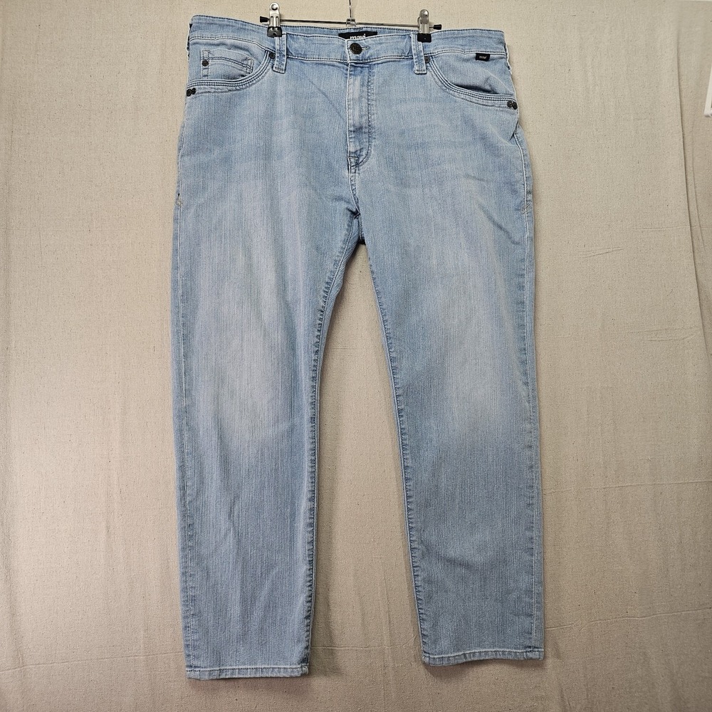 Mavi Jeans Men's 40x30 Zach Straight Leg Light Wash Blue‎ Denim Stretch Casual